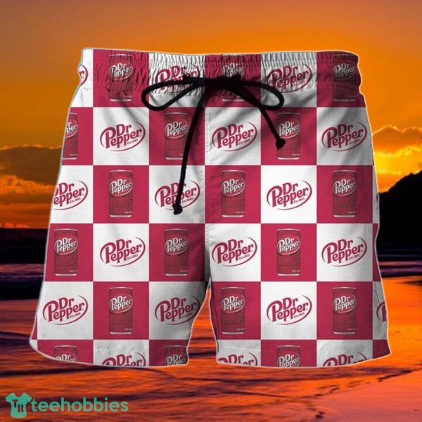 Checkerboard Dr Pepper Hawaiian Shorts
