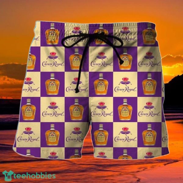 Checkerboard Crown Royal Hawaiian Shorts