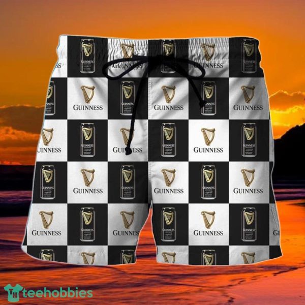 Checkerboard Guinness Hawaiian Shorts