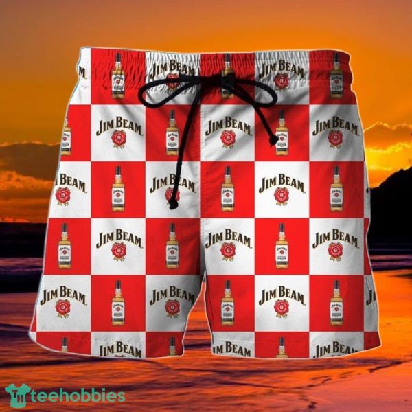 Checkerboard Jim Beam Hawaiian Shorts