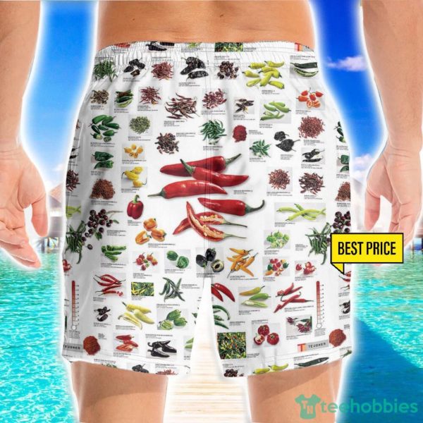 Chilly & Paprika 3D Beach Shorts For Men Gift Summer Gift - Image 2