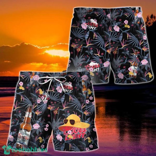 Dark Tropical Coors Light Hawaii Shorts