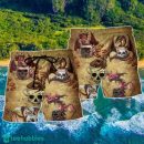Dragon Love Coffee And Skull Hawaii Shorts For Men