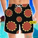 Dressrosa Sunflower Luffy Funny Cosplay Costume 3D Beach Shorts For Men Gift Summer Gift