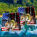 Fishing Amazing Us Flag Style Hawaii Shorts For Men