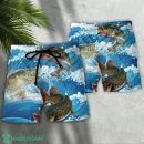 Fishing Blue Wave Style Hawaii Shorts For Men