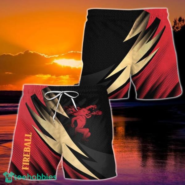 Fireball Whiskey Esport Gaming Hawaiian Short