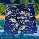 Fishing Fishbone Style Blue Color Hawaii Shorts For Men