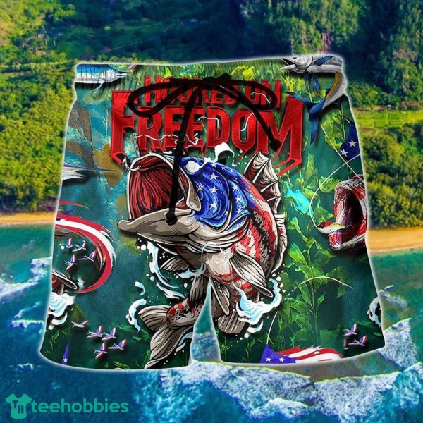 Fishing Hooked On Freedom Hawaii Shorts For Men