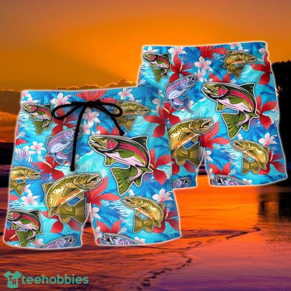 Fishing Hunting Lucky Fishing Shirt Do Not Wash Tropical Vibe Hawaii Shorts For Men - Image 2
