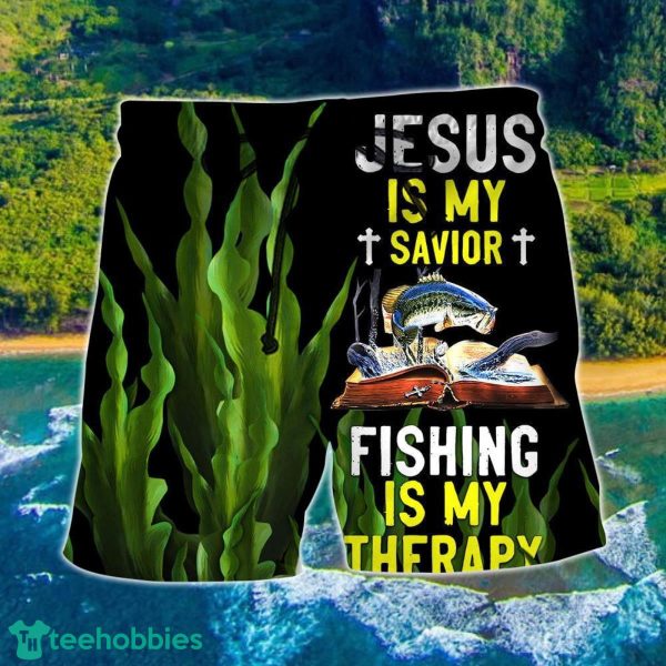 Fishing Is My Therapy Leaf Hawaii Shorts For Men - Summer Beach Shorts