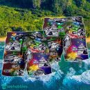 Fishing Love Amazing Christmas Night Hawaii Shorts For Men - Summer Beach Shorts
