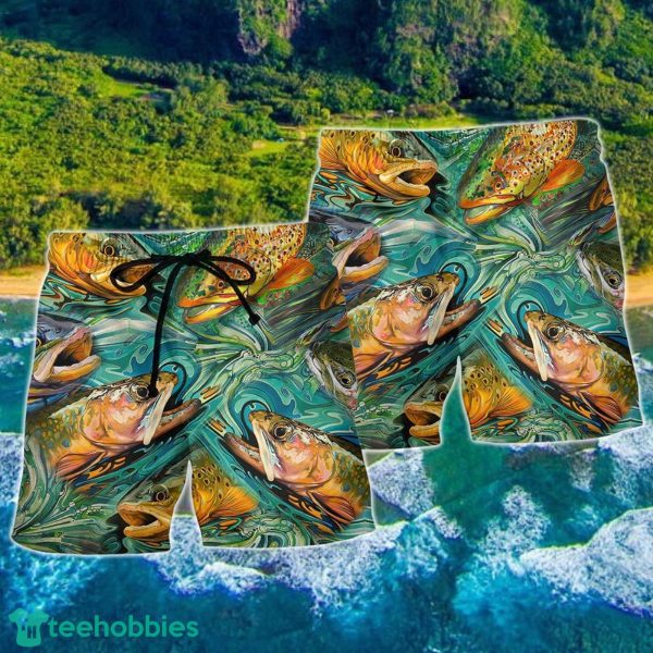 Fishing Lover In Life Hawaii Shorts For Men - Summer Beach Shorts - Image 2