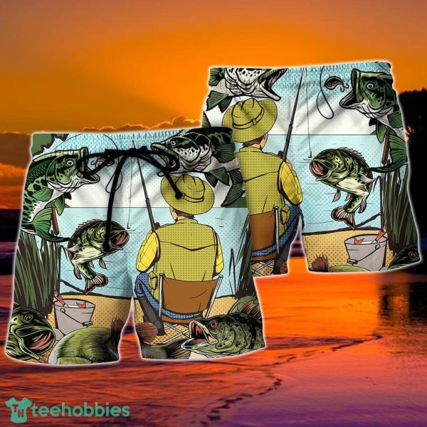 Fishing Saved Me Form Becoming A Pornstar Hawaii Shorts For Men - Summer Beach Shorts - Image 2