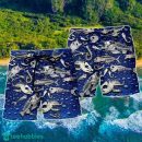 Fishing Sawbones Blue Basic Hawaii Shorts For Men - Summer Beach Shorts