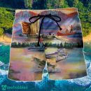 Fishing Under Sunset Lover Hawaii Shorts For Men - Summer Beach Shorts