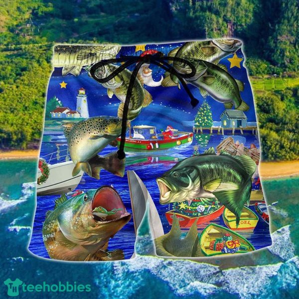 Fishing More Worry Less Christmas Hawaii Shorts For Men - Summer Beach Shorts
