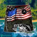 Fishing Us Flag Flying Retro Hawaii Shorts For Men - Summer Beach Shorts