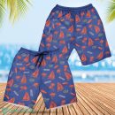 Florida Gators Sailboat and Coconut Pattern Beach Shorts For Fans