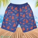 Florida Gators Sailboat and Coconut Pattern Beach Shorts For Fans