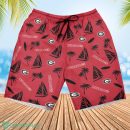 Georgia Bulldogs Sailboat and Coconut Pattern Beach Shorts For Fans