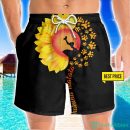 Hakuna Matata Sunflower Funny Style 3D Beach Shorts For Men Gift Summer Gift