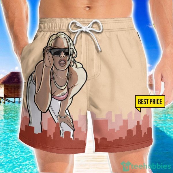 GTA San Andreas Gameplay Funny Cosplay Costume 3D Beach Shorts For Men Gift Summer Gift