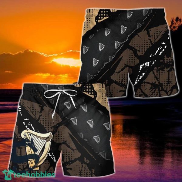 Halftone Guinness Beer Hawaii Shorts