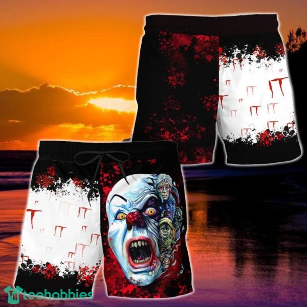 Halloween Pennywise Clown Hawaiian Shorts