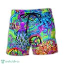 Hippie Funny Octopus Colorful Tie Dye Summer Beach Hawaii Shorts