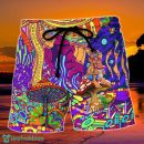 Hippie Colorful Love Life Summer Beach Hawaii Shorts