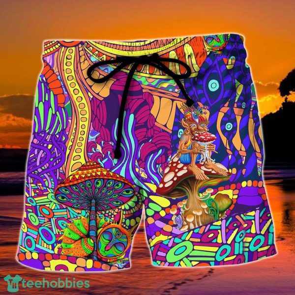 Hippie Colorful Love Life Summer Beach Hawaii Shorts