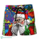 Hippie Funny Santa Claus Christmas Summer Beach Hawaii Shorts