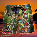 Hippie Mushroom Peace Love Life Color Summer Beach Hawaii Shorts