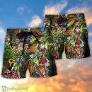 Hippie Mushroom Peace Love Life Color Summer Beach Hawaii Shorts