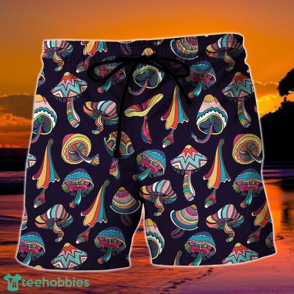 Hippie Mushroom Peace Love Life Style Summer Beach Hawaii Shorts