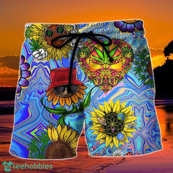 Hippie Sunflowers Stay Trippy Little Hippie Summer Beach Hawaii Shorts