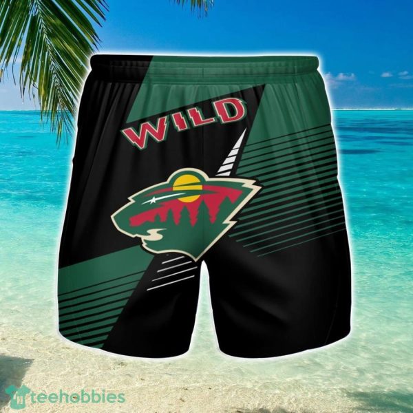 Minnesota Wild 3D Beach Shorts Summer Vacation Gift For Men