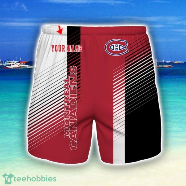 Montreal Canadiens Beach Shorts For Sport Fans Team Summer Gift Custom Name