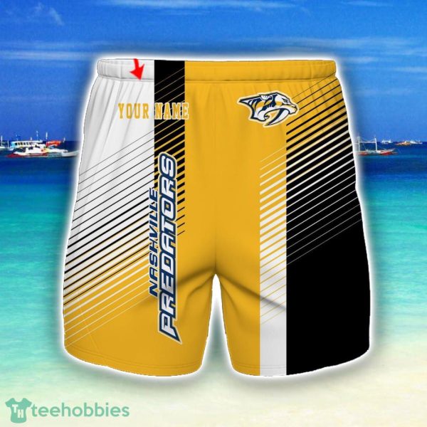Nashville Predators Beach Shorts For Sport Fans Team Summer Gift Custom Name