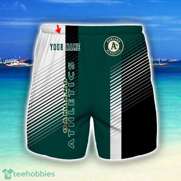 Oakland Athletics Beach Shorts For Sport Fans Team Summer Gift Custom Name