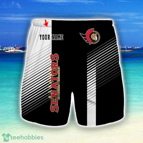 Ottawa Senators Beach Shorts For Sport Fans Team Summer Gift Custom Name