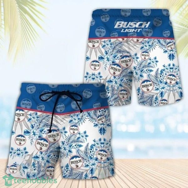 Palm Leaves Busch Light Hawaii Shorts
