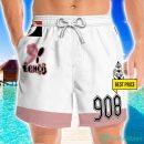 Pokemon Bede Cosplay Costume 3D Beach Shorts For Men Gift Summer Gift