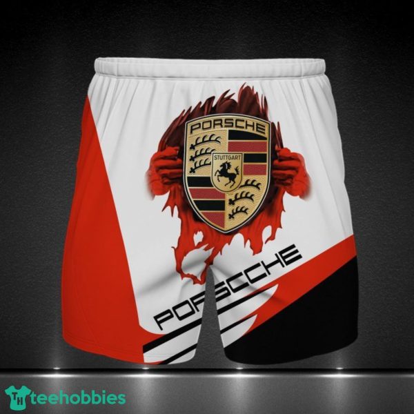 Porsche Printing 3D Shorts Men Gift Sport Fans Gift