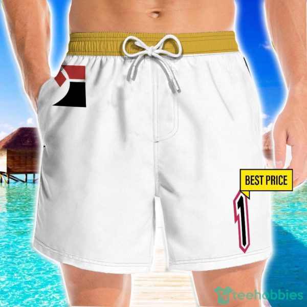 Pokemon Champion Leon Number 1 Cosplay Costume 3D Beach Shorts For Men Gift Summer Gift