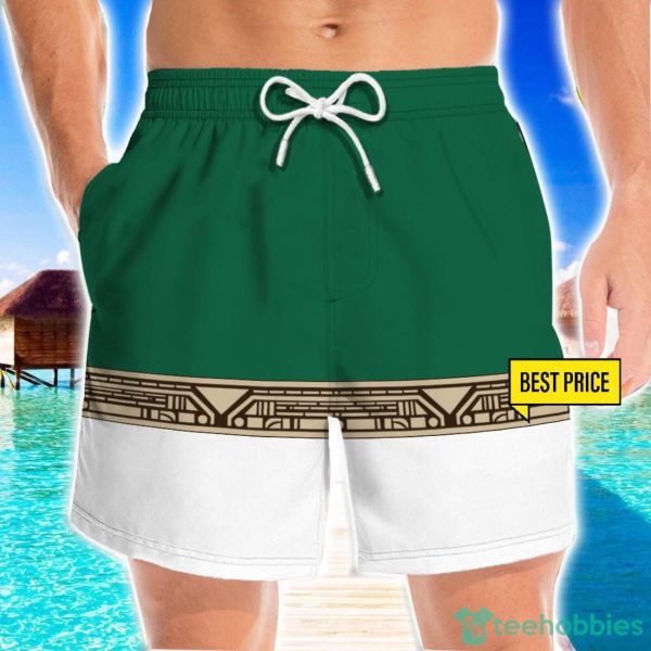 Power Ranger Zeo Green Funny Cosplay Costume 3D Beach Shorts For Men Gift Summer Gift