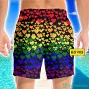Pride LGBT Colorful Heart 3D Beach Shorts For Men Gift Summer Gift