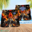 Skull Biker Lovely Style Hawaii Shorts For Men - Skull Shorts Swim Trunks