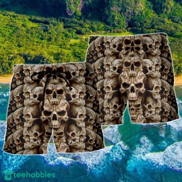 Skull Dark Inside Everyone Hawaii Shorts For Men - Skull Shorts Swim Trunks - Image 2